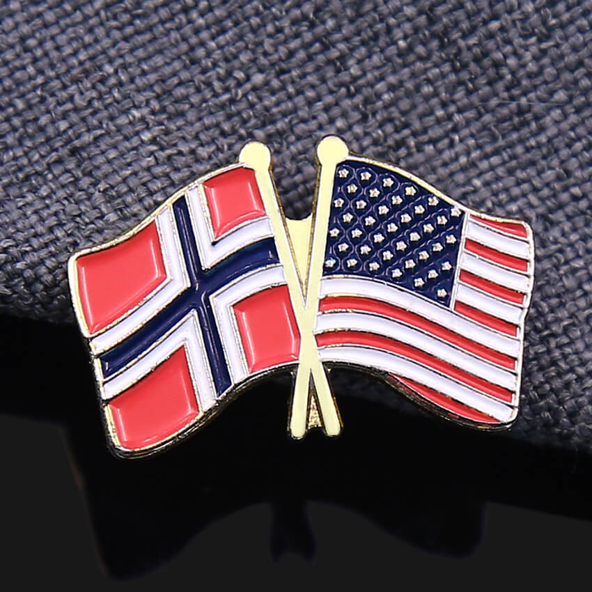 flag enamel pins