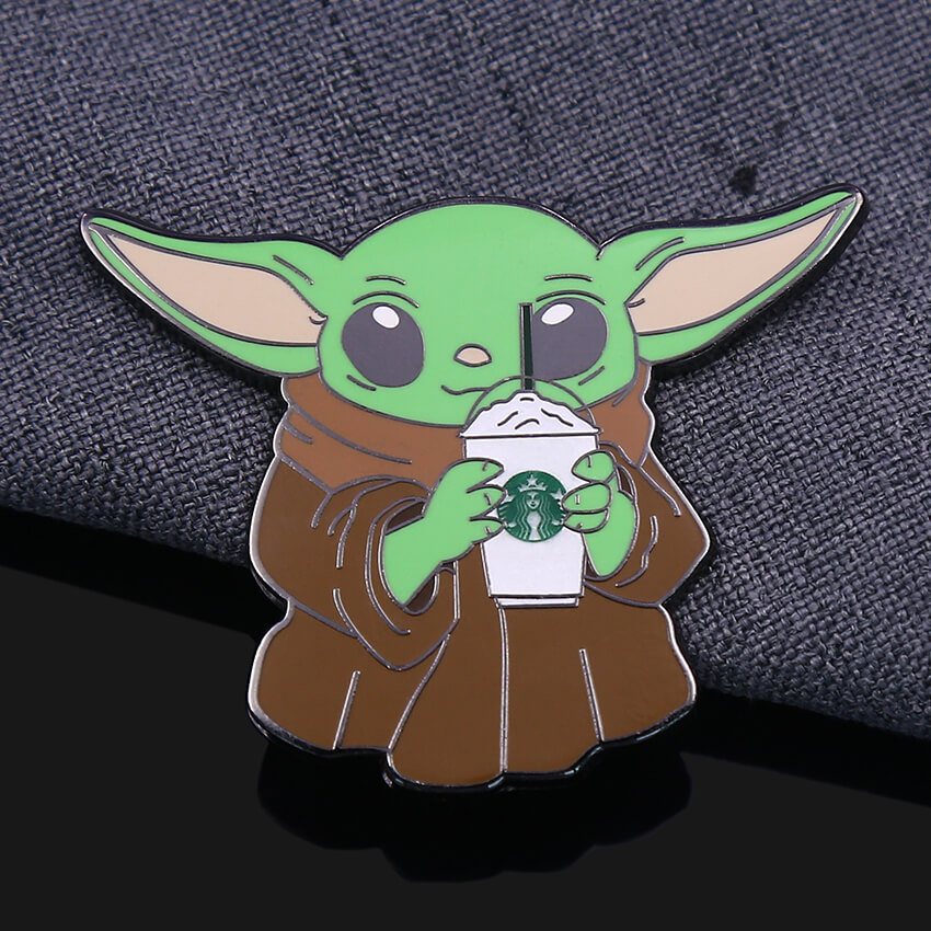 baby yoda custom hard enamel pin