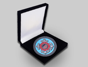 Custom Challenge Coins Velour Box