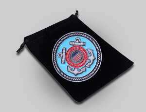 Custom Challenge Coins Velour Pouch