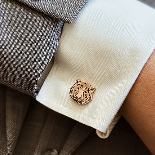 Custom Tiger Cufflinks