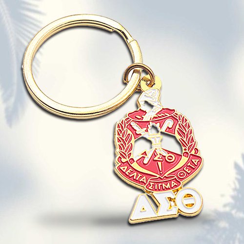 Delta Sigma Theta Crest KeyChain