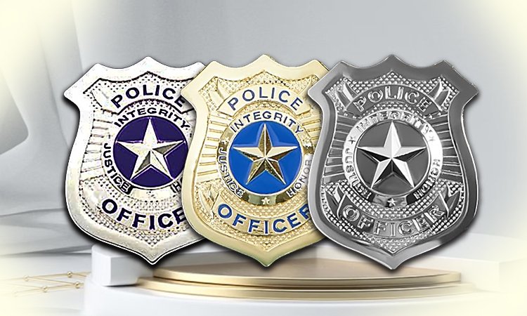 Metal Shield Five-pointed Star Police Badges Series