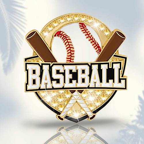 Rhinestone Baseball Pins