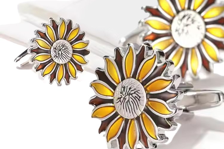 Sunflower Cufflinks Banner