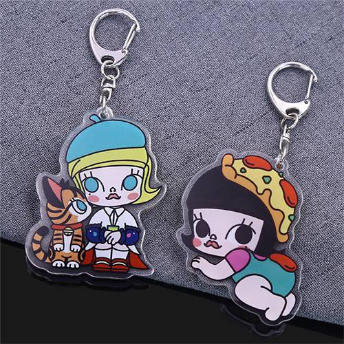 Cartoon Acrylic Keychain