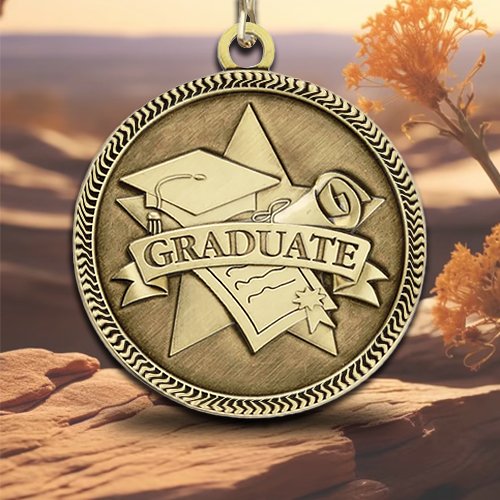 Customized Medals with Gold Graduation Theme