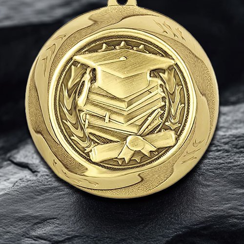 Golden Spiral Doctor's Hat Medal