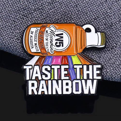 Custom Taste The Rainbow Pin