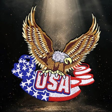 USA Eagle Embroidery Patches